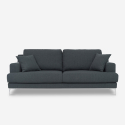 Soffa 3-sits i tyg skandinavisk design för vardagsrum Yana Erbjudande