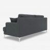 Soffa 3-sits i tyg skandinavisk design för vardagsrum Yana Katalog