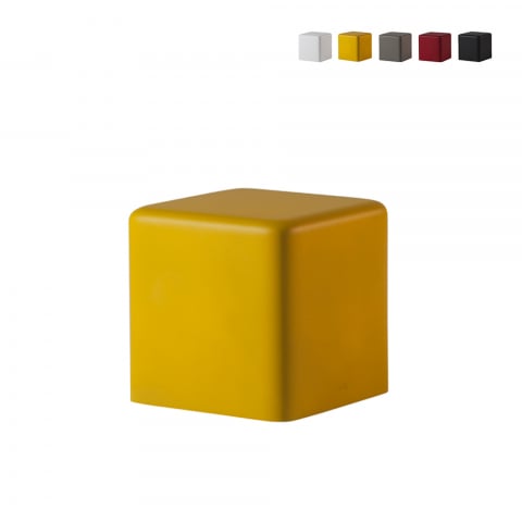 Puff kubstol i mjuk polyuretan modern design Slide Soft Cubo