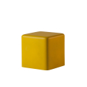 Puff kubstol i mjuk polyuretan modern design Slide Soft Cubo Mått