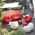 Ovalt bord modern design för lokaler trädgård hem Slide Blos Low Table Inköp