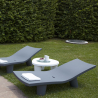 Modernt bord polyeten glasbordsskiva hem trädgård bar Slide Low Lita Table 