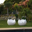 Stol fåtölj gungande modern design för inomhus utomhus bar trädgård Slide Blos 