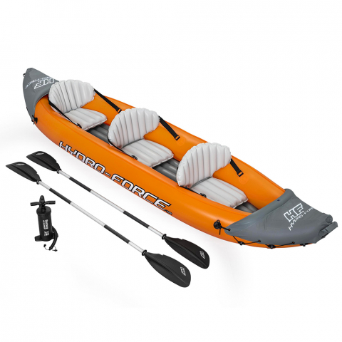 Uppblåsbar kajak kanot för 3 personer Lite Rapid x3 Hydro-Force Bestway 65132