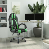 Kontorsstol gaming ergonomisk sportig konstläder höjdjusterbar Qatar Emerald Försäljning