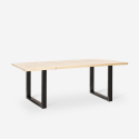 Matbord i trä järnben industriell stil 180x80 cm Rajasthan 180 Modell