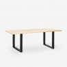 Matbord i trä järnben industriell stil 180x80 cm Rajasthan 180 Modell