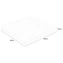 Dubbelmadrass fickfjädrar memorygel 25 cm 160x190cm Veradea Val