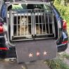 Transportbur för hundar hård resebur dubbel aluminium 104x91x71cm Skaut XL Erbjudande