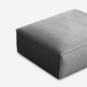 Rektangulär fotpall sittpuff i tyg för soffa modern design Solv Erbjudande