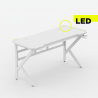 Ergonomiskt LED spelskrivbord kolfiber hörlurshållare dryckeshållare 120x60 Sportbot LED 120 Kostnad