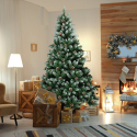 Konstgjord julgran klädd med dekoration ekologisk 210 cm Tampere Försäljning