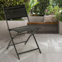 Fällbar stol för utomhus trädgård terrass pool textilene Hugo Försäljning