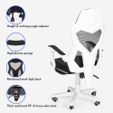 Spelstol fåtölj ergonomisk andningsbar futuristisk design fotstöd Gordian Plus Rabatter