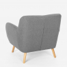 Fåtölj modern design nordisk stil i trä och tyg vardagsrum Modesto Rabatter