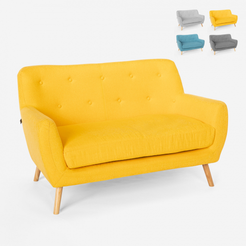 2 -sits soffa i tyg modern design skandinavisk stil Irvine