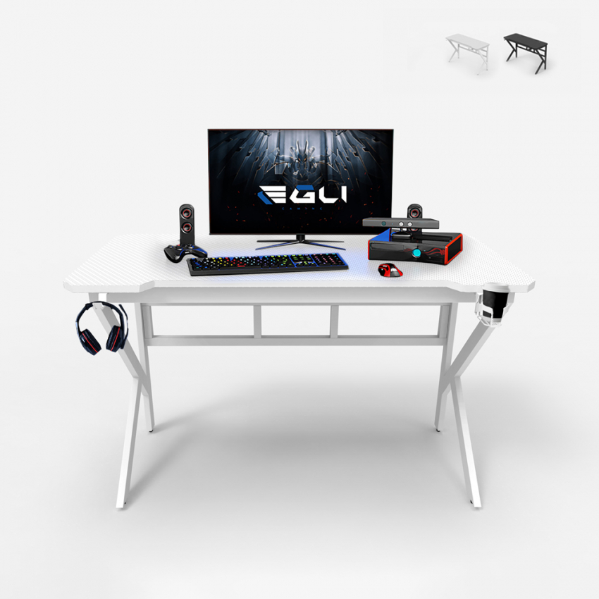 Ergonomiskt Spelskrivbord 120x60cm Hörlurshållare Dryckeshållare Sportbot 120 Modell Ergonomiskt Spelskrivbord 120x60cm Hörlurshållare Dryckeshållare Sportbot 120 Modell