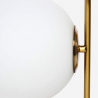 Gyllene design bordslampa med glaskula abat jour Bella Erbjudande