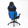 Spelstol ergonomisk konstläder sportig justerbar Portimao Sky Val
