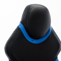 Spelstol ergonomisk konstläder sportig justerbar Portimao Sky Egenskaper