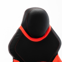 Spelstol ergonomisk konstläder sportig justerbar Portimao Fire Egenskaper