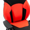 Spelstol ergonomisk konstläder sportig justerbar Portimao Fire Mått
