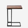 Modernt vardagsrumsbord soffa 40x25cm i metall och trä Arklys Katalog