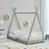 Montessori spjälsäng tält koja säng för barn i trä 80x160cm Tipee Katalog