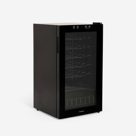 Professionell vinkyl 36 flaskor enkelzon LED-ljus Bacchus XXXVI
