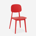 Stol i polypropen modern design för kök trädgård bar restaurang Geer 