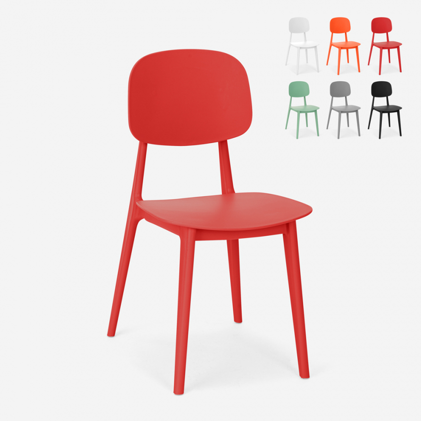 Stol i polypropen modern design för kök trädgård bar restaurang Geer Erbjudande Stol i polypropen modern design för kök trädgård bar restaurang Geer Erbjudande