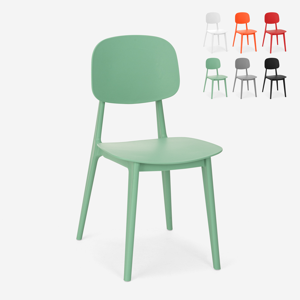 Stol i polypropen modern design för kök trädgård bar restaurang Geer