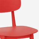 Stol i polypropen modern design för kök trädgård bar restaurang Geer 