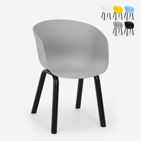 Stol modern design polypropen metall för restaurang kök bar Senavy Kampanj
