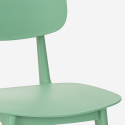 Set modernt svart kvadratiskt bord 70x70cm 2 stolar design Wade Black 