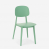 Set modernt svart kvadratiskt bord 70x70cm 2 stolar design Wade Black 