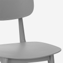 Set modernt beige kvadratiskt bord 70x70cm 2 stolar design Wade 