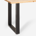 Matbord i trä järnben industriell stil 180x80 cm Rajasthan 180 