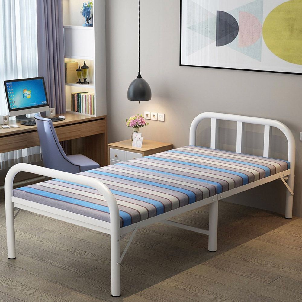 Hopfällbar säng platsbesparande vikbar hem kontor vardagsrum 90x190cm Rodense