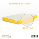 En och en halv madrass 120x190 Memory Foam 23 cm anatomisk ortopedisk Comfort M Försäljning