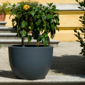 Rund design kruka för växter Ø 60cm trädgård balkong terrass Orione Bestånd