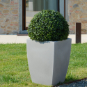Hög kruka 50cm kvadratisk design växtbehållare vardagsrum trädgård terrass Hydrus Modell