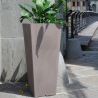 Kvadratisk hög växtkruka 85cm design växtbehållare vardagsrum trädgård terrass Hydrus Erbjudande
