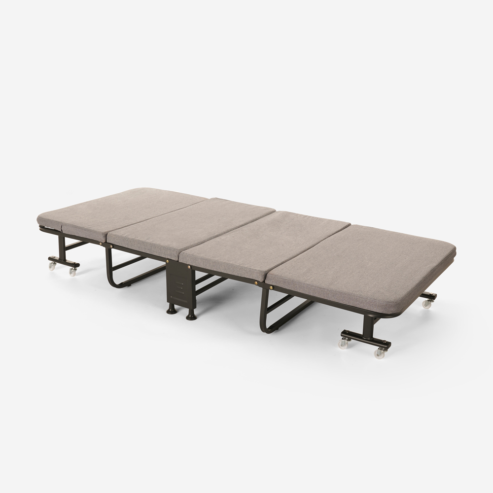 Hopfällbar säng extrasäng 80x190cm platsbesparande hem vardagsrum Kongea
