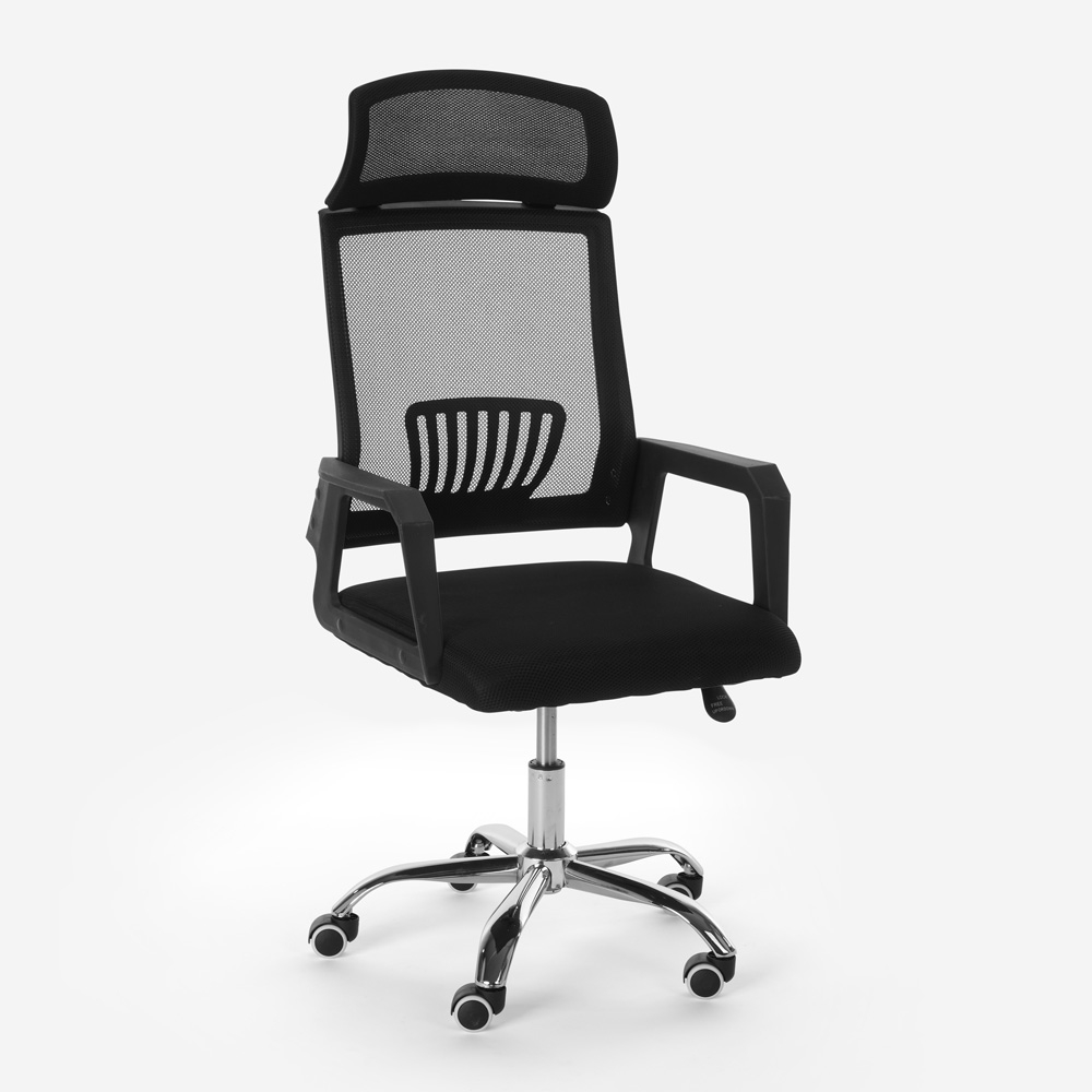 Kontorsstol ergonomisk design lutande tyg nackstöd Baku
