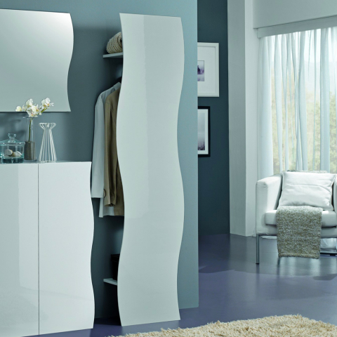 Blank vit väggklädhängare modern design entré vardagsrum Onda Hang