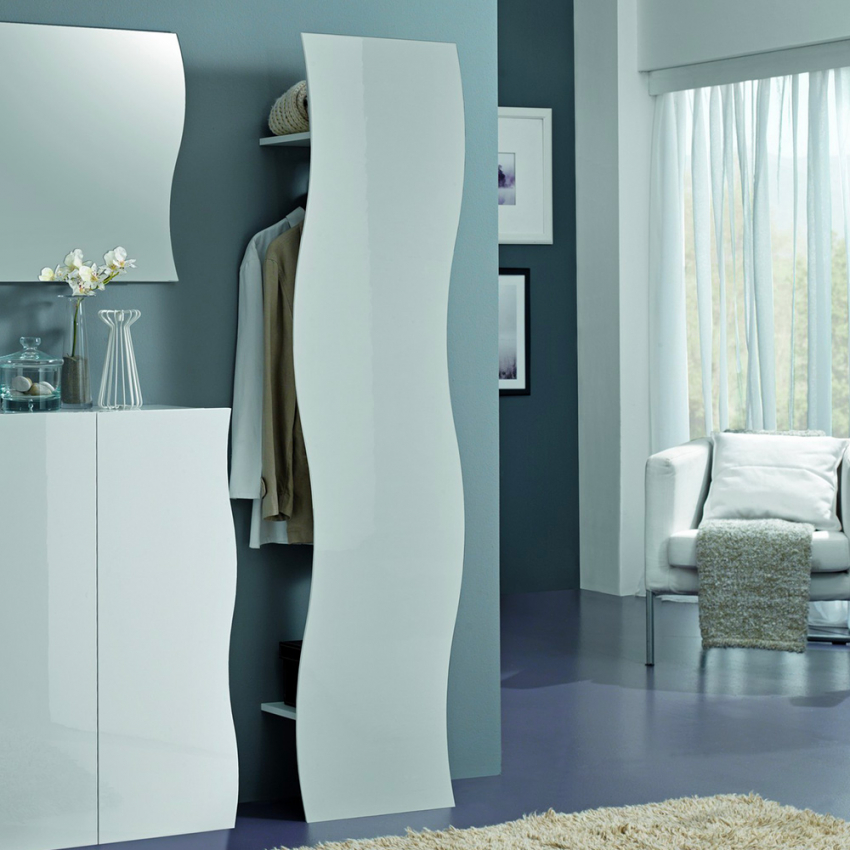 Blank vit väggklädhängare modern design entré vardagsrum Onda Hang Kampanj