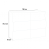 Byrå sovrum 6 lådor blank vit design Onda Sideboard Rabatter