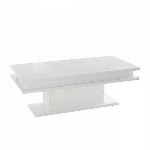 Blank vitt soffbord för vardagsrum 100x55cm design Little Big