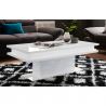Blank vitt soffbord för vardagsrum 100x55cm design Little Big Rabatter